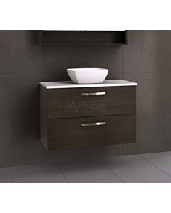 Timberline - Oxbow 900mm Wall Hung Vanity with 20mm Meganite Top and Ceramic Above Counter Basin