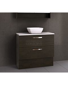 Timberline - Oxbow 900mm Floor Standing Vanity with 20mm Meganite Top and Ceramic Above Counter Basin