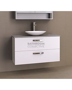 Timberline - Oxbow 1050mm Wall Hung Vanity with 20mm Meganite Top and Ceramic Above Counter Basin