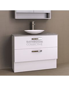 Timberline - Oxbow 1050mm Floor Standing Vanity with 20mm Meganite Top and Ceramic Above Counter Basin