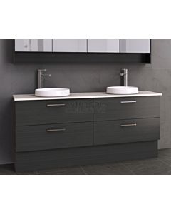 Timberline - Oxbow 1800mm Floor Standing Vanity with 20mm Meganite Top and Ceramic Above Counter Double Basin