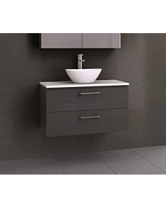 Timberline - Nevada Plus 900mm Wall Hung Vanity with 20mm Meganite Top and Ceramic Above Counter Basin