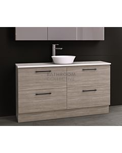 Timberline - Nevada Plus 1500mm Floor Standing Vanity with 20mm Meganite Top and Ceramic Above Counter Basin