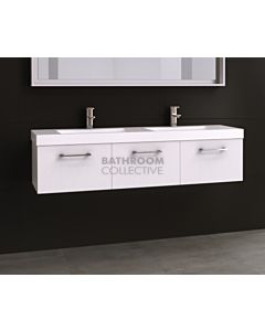 Timberline - Orlando 1500mm Wall Hung Vanity with Double Basin Grand Acrylic Top