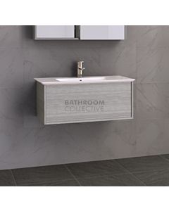 Timberline - Santos 900mm Wall Hung Vanity with Ceramic Top