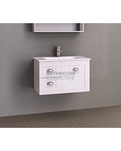 Timberline - Victoria 750mm Wall Hung Vanity with Ceramic Top