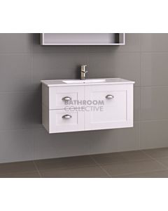 Timberline - Victoria 900mm Wall Hung Vanity with Ceramic Top