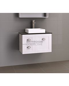 Timberline - Victoria 750mm Wall Hung Vanity with Stone, Freestyle or Timber Top and Ceramic Above Counter Basin
