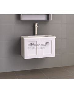 Timberline - Victoria 750mm Wall Hung Vanity with 20mm Meganite Top and Ceramic Under Counter Basin