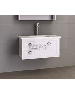 Timberline - Victoria 900mm Wall Hung Vanity with 20mm Meganite Top and Ceramic Under Counter Basin