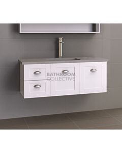 Timberline - Victoria 1200mm Wall Hung Vanity with Stone, Freestyle or Timber Top and Ceramic Under Counter Basin