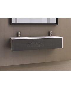 Timberline - Andersen 1500mm Wall Hung Vanity with Double Pond Offset Basin Top