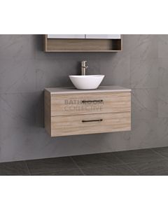 Timberline - Ashton 900mm Wall Hung Vanity with Stone, Freestyle or Meganite Top and Ceramic Basin