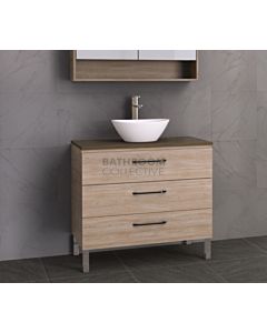 Timberline - Ashton 900mm On Leg Vanity with Timber Top and Ceramic Basin