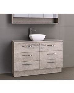 Timberline - Ashton 1200mm Floor Standing Vanity with Stone, Freestyle or Meganite Top and Ceramic Basin