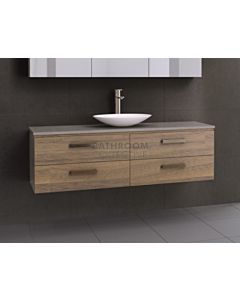 Timberline - Ashton 1500mm Wall Hung Vanity with Stone, Freestyle or Meganite Top and Ceramic Basin