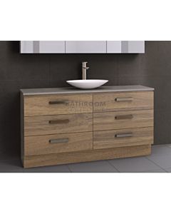 Timberline - Ashton 1500mm Floor Standing Vanity with Stone, Freestyle or Meganite Top and Ceramic Basin