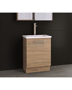Timberline - Dakota 600mm Floor Standing Vanity with Stone, Freestyle or Meganite Top and Under Counter Basin