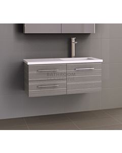 Timberline - Dakota 1050mm Wall Hung Vanity with Stone, Freestyle or Meganite Top and Offset Under Counter Basin