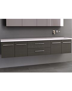 Timberline - Dakota 2100mm Wall Hung Vanity with Stone, Freestyle or Meganite Top and Offset Under Counter Basin