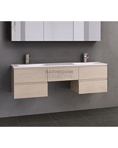 Timberline - Pure Bliss 1500mm Wall Hung Vanity with Double Pond Basin Top