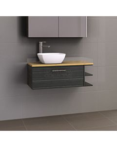 Timberline - Pure Zest 900mm Wall Hung Vanity with Timber Top and Ceramic Basin