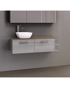 Timberline - Pure Zest 1200mm Wall Hung Vanity with Timber Top and Ceramic Basin