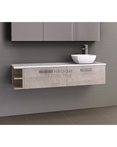 Timberline - Pure Zest 1500mm Wall Hung Vanity with Stone, Freestyle or Meganite Top and Ceramic Basin