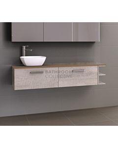 Timberline - Pure Zest 1500mm Wall Hung Vanity with Timber Top and Ceramic Basin