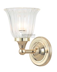 Elstead - Austen1 Traditional Bathroom Wall Light in Polished Brass