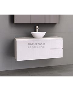 Timberline - Nevada Classic 1200mm Wall Hung Vanity with 20mm Meganite Top and Ceramic Above Counter Basin