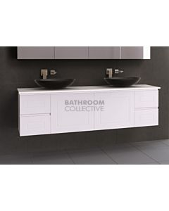 Timberline - Nevada Classic 1800mm Wall Hung Vanity with 20mm Meganite Top and Ceramic Above Counter Double Basin