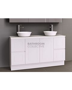 Timberline - Nevada Classic 1500mm Floor Standing Vanity with 20mm Meganite Top and Ceramic Double Above Counter Basin