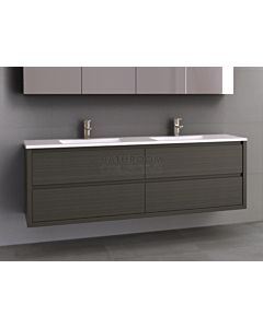 Timberline - Grange 1800mm Wall Hung Vanity with Double Basin Acrylic Top