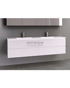 Timberline - Nevada Plus Classic 1800mm Wall Hung Vanity with Double Basin Acrylic Top