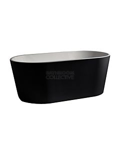 Collections - Arvo 1500mm Black and White Freestanding Acrylic Bathtub 
