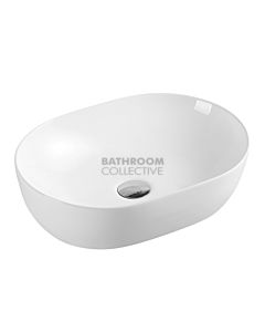 Collections - Evea 485mm White Oval Counter Top Basin 