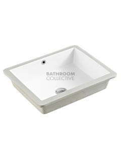 Collections - Nue 490mm White Undermount Rectangular Basin 