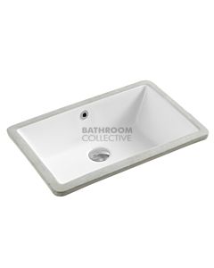 Collections - Nue 530mm White Undermount Rectangular Basin 