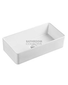Collections - QTRO 580mm White Rectangular Counter Top Basin 
