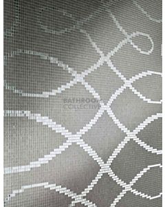 Bisazza - Timeless Arizigogolo Grigio Decorative Glass Mosaic Tiles, order unit 3.73m2