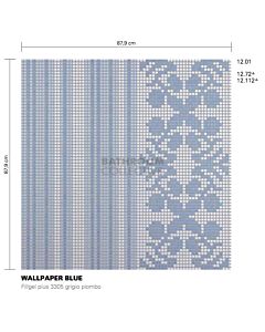 Bisazza - Flooring Wallpaper Blue Decorative Glass Mosaic Tile, order unit 0.77m2