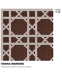 Bisazza - Flooring Vienna Marrone Decorative Glass Mosaic Tile, order unit 1.29m2