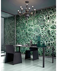 Bisazza - Modern New Malachite Green Decorative Glass Mosaic Tiles, order unit 1.66m2