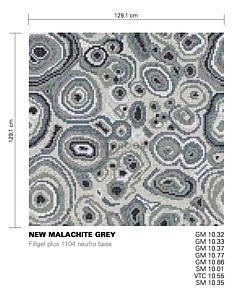 Bisazza - Modern New Malachite Grey Decorative Glass Mosaic Tiles, order unit 1.66m2