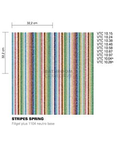 Bisazza - Modern Stripes Spring Decorative Glass Mosaic Tiles, order unit 1.03m2