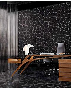 Bisazza - Flooring Crocodile Black Decorative Glass Mosaic Tile, order unit 1.37m2