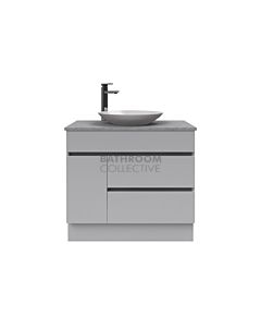 Rifco - Triniti Freestanding Vanity 600mm Ceasarstone Top with Above Counter Ceramic Basin