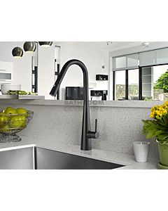 Linsol - Aria Pull Out Sink Mixer Matte Black