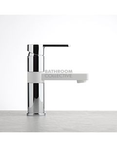 Faucet Strommen - Zeos Basin Mixer Matte White & Chrome 35100-WH&CHR